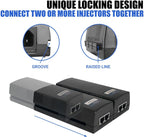 60W PoE++ Injector, BV-Tech Gigabit Power Over Ethernet Adapter | 802.3af/at/bt Compliant | Plug & Play, Up to 325ft | Ideal for IP Cameras, Access Points, VoIP Phones