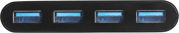 StarTech.com 4-Port USB-C Hub - Portable USB-C to 4x USB-A Hub - Bus-Powered USB 3.0 (5Gbps) Type-C Hub - USB 3.0 Port Expander (HB30C4AB)