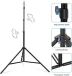 20FT/6M Tripod Stand - Heavy Duty Tripod Stand - Tall Tripods Air-Cushioned Telescoping Light Stand for Photography Overhead Shots, Sports(Aluminum Alloy)