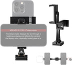 NEEWER Metal Phone Tripod Mount Adapter with Arca QR Base, 360° Rotatable Dual Cell Phone Clip Clamp Holder with 4 Cold Shoes Compatible with iPhone Samsung for Vlog Live Stream Video Recording, SP-08