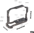 Hersmay R50 Cage with Top Handle,Aluminium Alloy Camera Cage for Canon EOS R50 Mirrorless Cameras, Vlogging Video Shooting Filmmaking Rig Stabilizer with 1/4" Mounting and 3/8" Arri Locating Hole