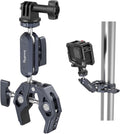 SMALLRIG Camera Mount Clamp, Ballhead Magic Arm and Adapter for Gopro, Camera Monitor Mount with 1/4"-20, 3/8"-16 Threaded Holes, Super Clamp for Gopro/DSLR/Stabilizer