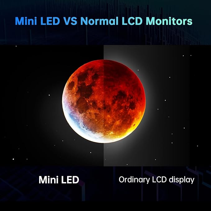 KTC 27 Inch 4K Mini LED Monitor, Fast IPS, HDR1000 160Hz 144Hz Gaming Monitor, Speakers, Type-C 90W, HDMI/DP/USB, Swivel/Height/Pivot/Tilt, VESA, Vertical Monitor for Gaming & PC