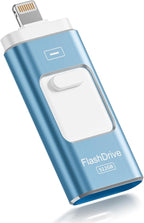 Apple MFi Certified 512GB Flash Drive for iPhone Thumb Drive Photo Stick, USB Memory Stick iPhone Flash Drive for Photos Videos, High Speed Jump Drive Compatible for iPhone/iPad/Android/PC (Blue)