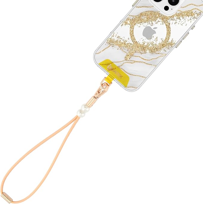 Vachetta Leather wristlet strap Phone Charm [Hands-Free Phone Wrist Strap]