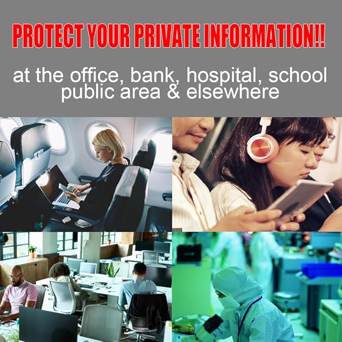 15.0 Inch Square - 4:3 Aspect Ratio - Laptop Privacy Screen Filter for Widescreen Laptop - Notebook - Anti-Glare - Anti-Scratch Black Security Sheild for Data confidentiality