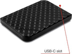 Verbatim 512GB Portable SSD External Hard Drive Store ‘n’ Go USB 3.2 Gen 1 USB-C Adapter Included - External Solid State Drive