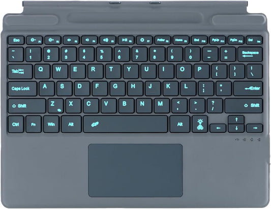 Keyboard for Microsoft Surface Pro Copilot+ (11th Edition) / Pro 11 / Pro 10 / Pro 9 / Pro 8 / Pro X, 13 inch, Detachable Type Cover with Touchpad, 7-Color Backlit & Pen Holder(Grey)