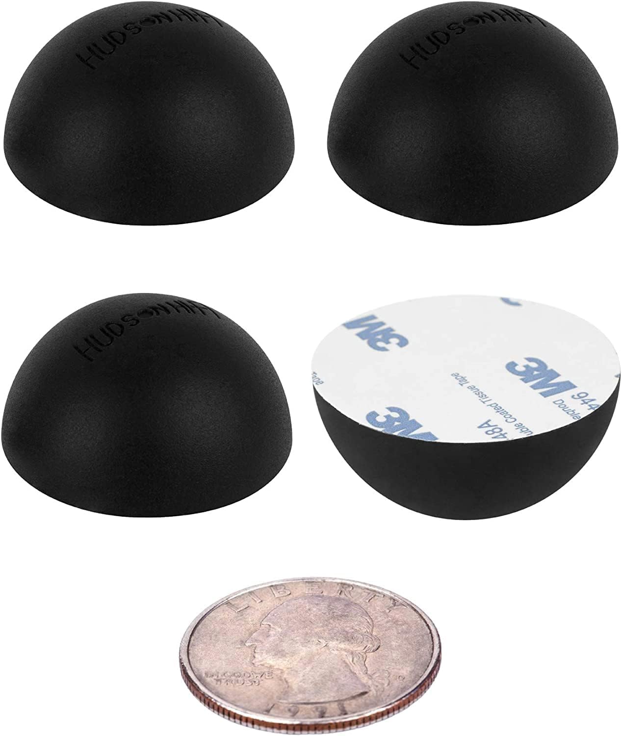 1.25" Platinum Silicone Speaker Isolation Pads - 4-Pack Non-Skid Speaker Pads with Adhesive, Speaker Isolation Feet for Record Player Isolation - Turntable Feet and Subwoofer - 20 Duro