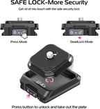 ULANZI UKA01 Quick Release Plate Kit, Arcac/F38 Interface Camera Quick Release Plate Mount Quick Setup w/ 1/4" to 3/8" Screw Thread Gimbles Sliders Tripods Adapter for Sony/Nikon/DJI/Fuji