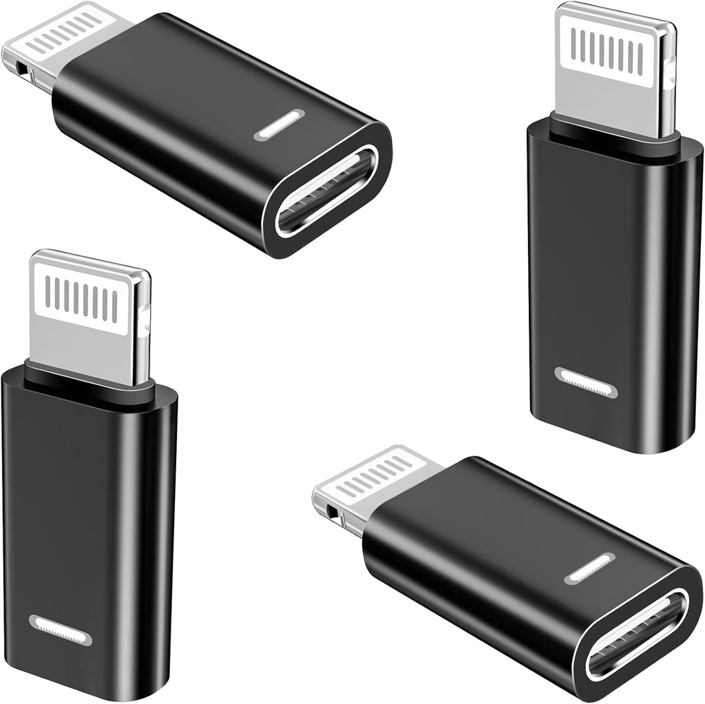 [Apple MFi Certified] USB C to Lightning Adapter, Stuffcool 4Pack Lightning Male to USB C Female Digital Converter PD 20W Type C Fast Charger Connector for iPhone 14 13 12 11 Pro XS XR X 8 SE iPad Pro
