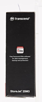 Transcend 4TB SJ25M3, USB 3.1 Portable Hard Drive Rugged, Anti-Shock Resistant, Compact and Lightweight with Lightning-Fast Speeds, One Touch Backup Button, Iron Grey - TS4TSJ25M3S