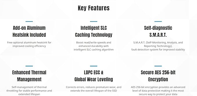 KLEVV CRAS C925 1TB M.2 2280 NVMe PCIe Gen4x4 Internal Gaming SSD with Aluminium Heatsink, Compatible with PS5, up to 7400MB/s (K01TBM2SP0-C9T)