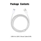 6ft USB A to USB C CarPlay Cable for iPhone 15/16/17, 15 16 17 Pro Max, 15/16 Plus, iPhone 16E,17Air, AirPods 4/AirPods Pro (2nd/3rd Gen),iPad 10th Gen, iPad Pro 12.9/11,Air 5th/4th Car Charging Cable