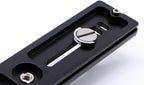 PU-200 200mm Universal Lengthened Quick Release Plate Slide Rail with D-Ring Screw for Tripod Ball Head DSLR Camera, Arca-Swiss Compatible