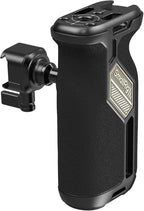 SmallRig Push-Button Rotating NATO Side Handle for Left and Right Hand, 360° Rotatable Side Handle with Anti-Slip Silicone, Camera Grip with Built-in Threaded holes, Wrist Strap Hole, Cold Shoe - 4359