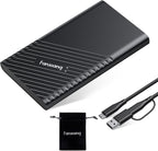 fanxiang 4TB External SSD Portable, Up to 2000MB/s, USB C External Solid State Drive External Hard Drive, USB 3.2 Gen2*2 Type-C SSD for iPhone 15/Pro/PC/Laptops/Creators/Gaming