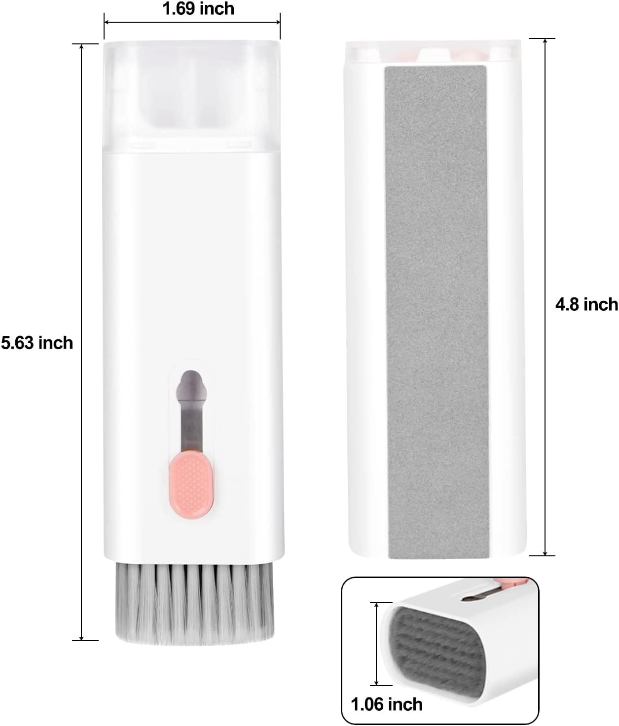 7-in-1 Electronic Cleaner Kit,Keyboard Cleaner,Laptop Cleaner Kit for Monitor, Cell Phone, Headset, Lego, Laptop Camera Lens (Pink)