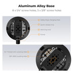 K&F CONCEPT 4.5" Suction Cup Camera Mount with Magic Arm, ARRI Style 1/4" 3/8" Threads, Quick Release Car Mount Compatible with Gopro DJI Insta360 for DSLR Action Camera Phone Video Shooting