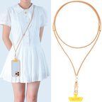 cell phone lanyard Detachable Phone Chain Strap Leather 2-in-1 phone wrist strap