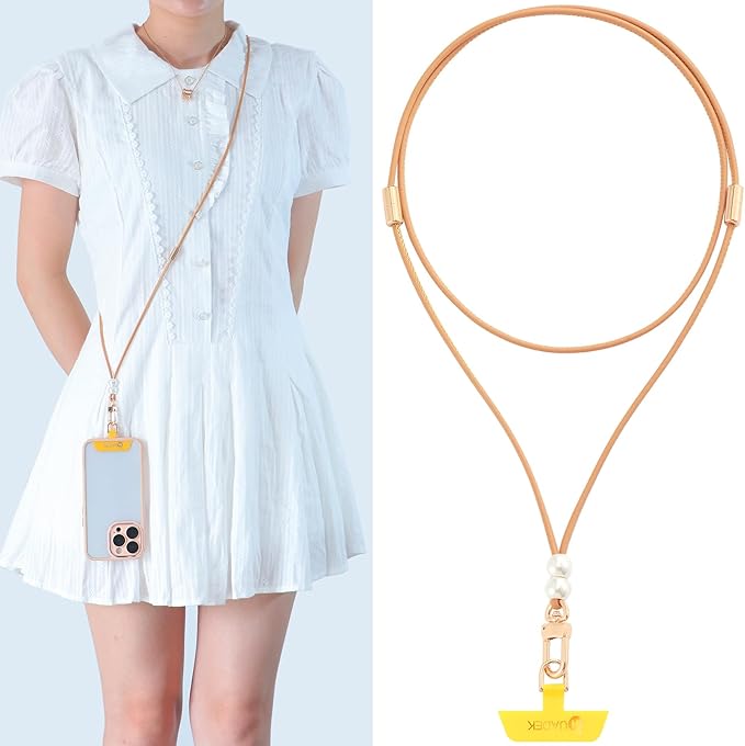 cell phone lanyard Detachable Phone Chain Strap Leather 2-in-1 phone wrist strap