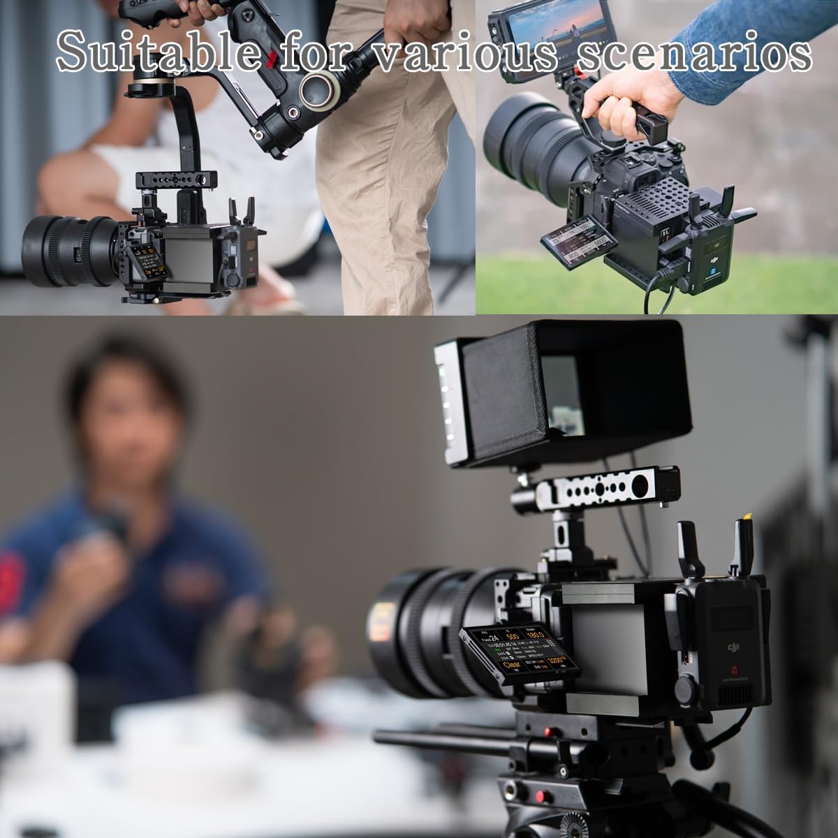 Camera Expansion cage Modular Camera Cooling Fan Cage Expansion Kit for DSLR Cooling/Mirrorless Accessories Installation