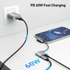 BENFEI USB C to Audio Jack Adapter with 60W Fast Charging, USB-C to 3.5mm Female Headphone Compatible with iPhone 15 Pro Max/15 Pro/15, Samsung Galaxy S24/S23/S22/S21 Ultra, iPad Pro, Pixel 8 Grey