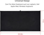 Logitech/Dell/Corsair/Havit/Redragon/Apple Magic Keyboard Dust Cover Pouch Case, Wireless/Wired Computer Gaming PC Keyboard Protector, Black