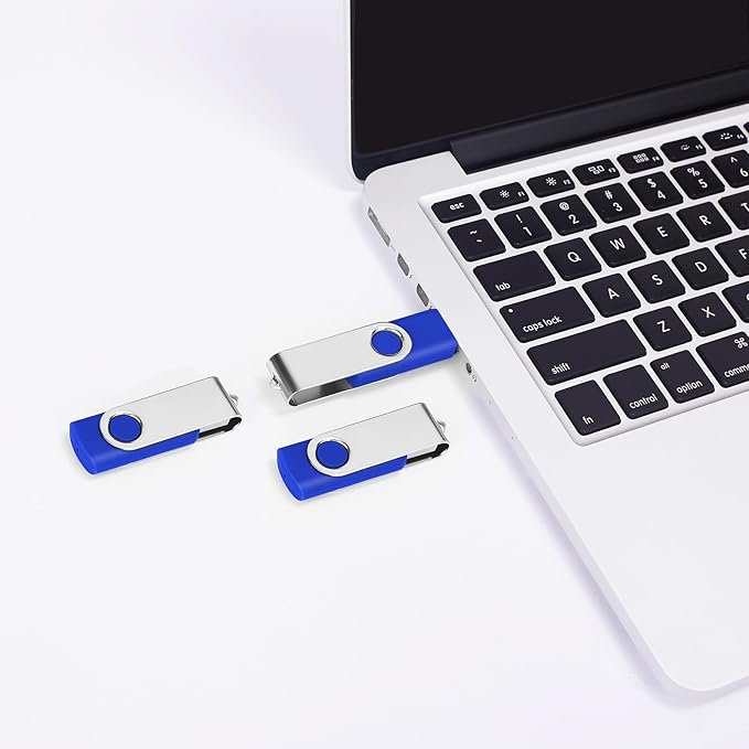 2GB Bulk Flash Drives 50 Pack EASTBULL USB 2.0 Metal Flash Drives Bulk Swivel USB Drives Bulk Thumb Drives Pack (2GB)