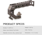 Tilta Quick Release Top Handle - (for BMPCC 4K/6K and Most DSLR/mirrorless Cameras) (Tilta Gray)