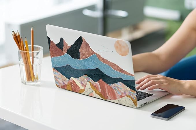 LanBaiLan Compatible for MacBook Pro 13 inch with Touch Bar 2022 2020 2019 2018 2017 2016 M1 M2 A2338 A2289 A2251 A2159 A1989 A1706 A1708, Laptop Hardshell Case & Keyboard Cover, Art Mountain