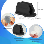 12PCS Pen Holder for Desk, Upgraded Adhesive Pen Pencil Holder for Desk Wall Clipboard Car Silicone Pens Markers Pencils Organizer Teacher Supplies Office Supplies (12PCS Multicolor)