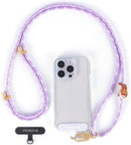 project-cb Cell Phone Lanyard 1,Phone Tether Tab 2,Phone Crossbody Strap,Lanyards for Around the Neck,Adjustable Phone Strap(Purple-G)