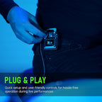 Xvive U4 Wireless in-Ear Monitor System Professional IEM System Transmitter and Beltpack Receiver for Studio, Band Rehearsal,Live Performance (U4)