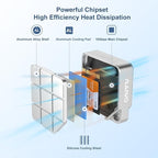 MAIWO USB-C Enclosure for M.2 2230 PCIe NVMe NGFF SATA SSDs, 10Gbps Full Metal Compatible with iPhone 15/16 Pro/Pro Max 4K ProRes Recording, Windows, macOS, Linux