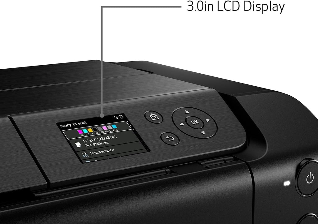 Canon PIXMA PRO-200 Wireless Inkjet Photo Printer | 13x19 Borderless Printing | 8-Color Dye Ink | Fast A3+ Output | Compact for Photographers & Artists (4280C002) + Printer Cable + Ethernet Cable