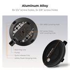 K&F Concept 6" Suction Cup Camera Mount with Magic Arm, ARRI Style 1/4" 3/8" Threads, Quick Release Car Mount for DSLRs Action Camera Phone Video Shooting Compatible with Hero 13 12 DJI Insta360