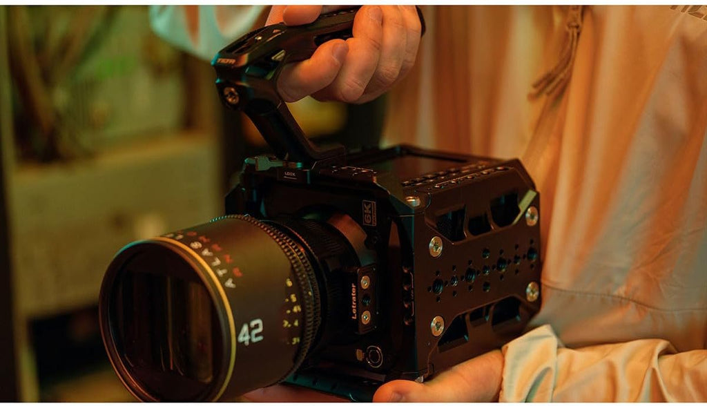 Tilta Camera Cage Base Kit Compatible with Blackmagic Pyxis 6K/ Pyxis 12K| Includes Full Cage, Top Handle, Side Handle, Side Plate, Bottom Plate & Mini Tool | ES-T21-A