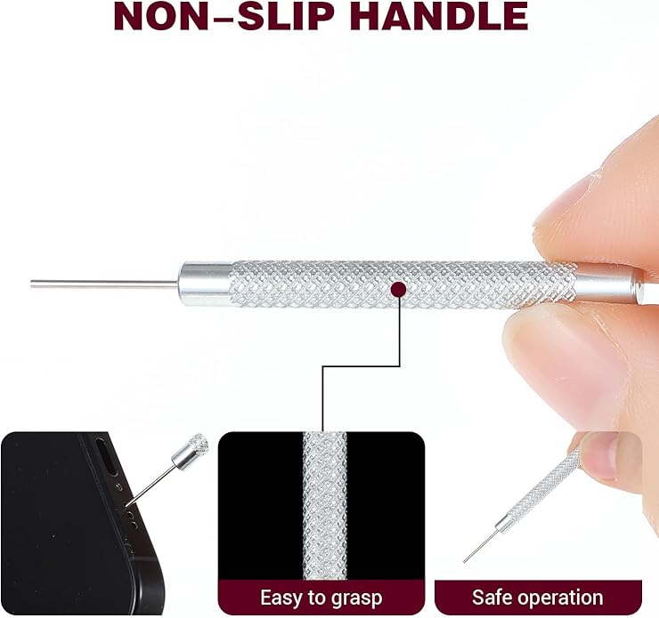 16 Pcs SIM Card Removal Pin, SIM Card Tray Ejector Pins Removal Opening Tool Watch Chain Link Remover Pin Tools Smartphone Ejector Pins Needle Remover for Cell Phone Opener