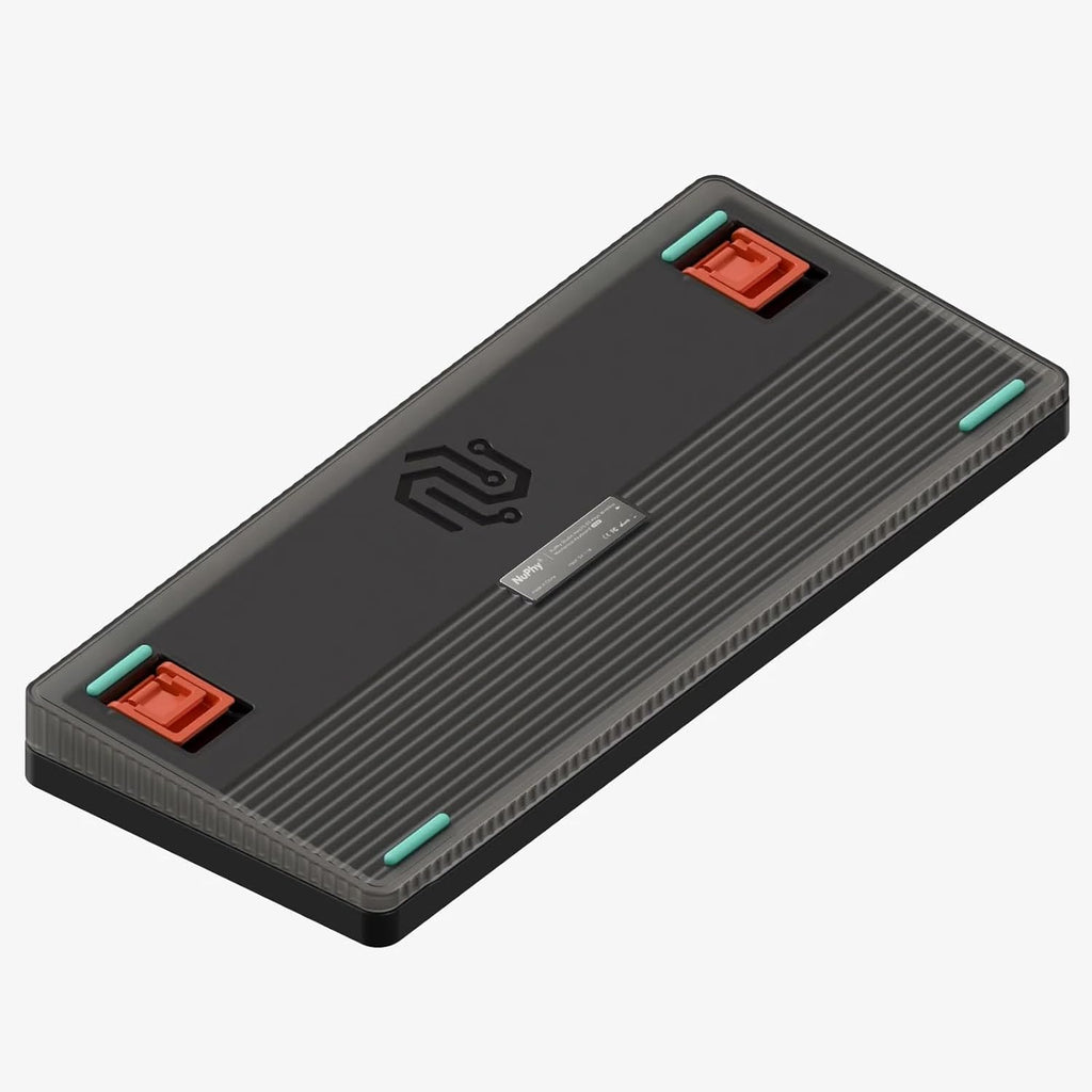 nuphy Halo75 V2 Mechancial Gaming Kyeboard,75% Wireless Hot Swappable Bluetooth Keyboard,83 Kyes RGB Backlit Keyboard,Support Bluetooth/2.4GHz/USB-C-Black Raspberry Switch