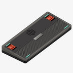 nuphy Halo75 V2 Mechancial Gaming Kyeboard,75% Wireless Hot Swappable Bluetooth Keyboard,83 Kyes RGB Backlit Keyboard,Support Bluetooth/2.4GHz/USB-C-Black Raspberry Switch