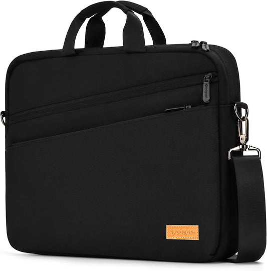 15 15.6 16 17 17.3 inch Laptop Computer PC Shoulder Bag Carrying Case, Water-Repellent Briefcase
