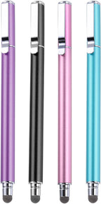 MECCANIXITY 4pcs Stylus Pens for Touch Screens Universal Capacitive Stylus Pencil Sensitivity for Phone Tablet Touch Screen Device,Black Blue Purple Pink