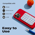 Classic - Silicone Suction Phone Case Adhesive Mount - Hands-Free, Strong Grip Holder for Selfies and Videos - iPhone and Android Compatible - 2.25″ x 3.25″, Chalk Pink