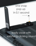 Aulumu G07 Pop Up Leg Stands Laptop, Super Portable Cooling Laptop Stand, Ergonomic Laptop Riser Lift for Desk for MacBook, All Laptops, Tablets, 8-20'', Black