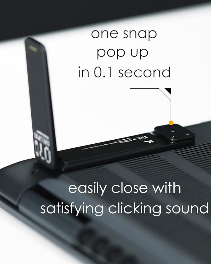 Aulumu G07 Pop Up Leg Stands Laptop, Super Portable Cooling Laptop Stand, Ergonomic Laptop Riser Lift for Desk for MacBook, All Laptops, Tablets, 8-20'', Black