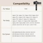 SmallRig SR-RG2 Multifunctional Wireless Shooting Grip, Adjustable Selfie Stick, Remote Control Camera, Compatible with Some Cameras for Nikon/for Canon/for Sony, for Vlogging, Live Streaming-4551