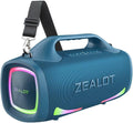 ZEALOT Bluetooth Speaker, 110W Peak(100W) Booming Sound Speakers Wireless, Dual Pairing, XBass, BT 5.3, 24000mAh Power Bank, Portable Outdoor Waterproof Speaker for Camping, Beach Party（Dark Blue