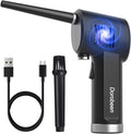 DOROBEEN Compressed Air Duster, Cordless Portable Rechargeable Compressed air, 33000 RPM Electric Air Duster for Computer Keyboard Electronics Cleaning, Built-in Battery Electronic Blower (Black)