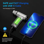 Compressed Air Duster, 300000RPM Air Duster Electric Cleaner for Keyboard, PC Deep Cleaning, Cordless Air Blaster, Replace Compressed Air Can-No Canned Air Duster,Rechargeable Air Blower